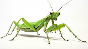 ai généré photo de phasmide isolé sur blanc Contexte. génératif ai