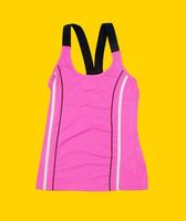 sportif chemise sur Jaune Contexte photo