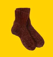 hiver chaussettes sur le Jaune photo