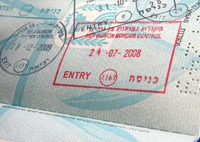 timbres dans passeport photo