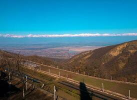 vue sur alazany vallée. kakheti.georgie photo