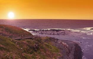 australien côte à soir photo