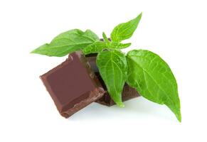 Chocolat avec menthe photo