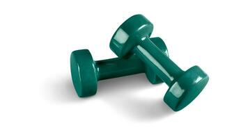isolé haltère concept. aptitude équipement pour Gym entraînement, force entraînement, la musculation, et dynamophilie photo