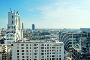 vue de moderne grattes ciels dans le ville centre. photo