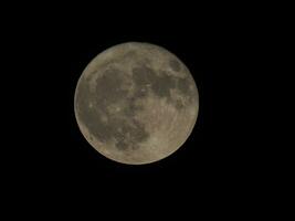 pleine lune vue au télescope photo