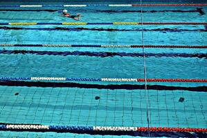 nager dans la piscine photo