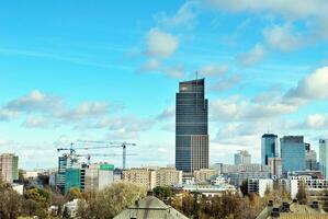 vue de moderne grattes ciels dans le ville centre. photo