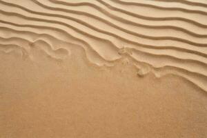 ai généré abstrait plage le sable Haut vue photo