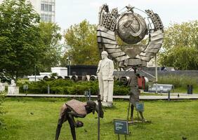 Moscou, Russie - 17.07.2023 - sculpture à muzeon parc. ville photo