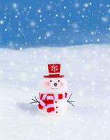 mignon petit bonhomme de neige photo