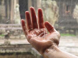 main, pluie, Zen, bague, engagement, Cambodge, content photo