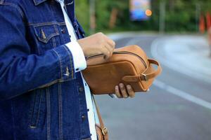 des produits fabriqué de cuir. photo