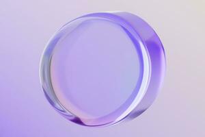 discours bulles sur iridescent holographique pente couleurs Contexte. 3d forme bavarder bulle. photo