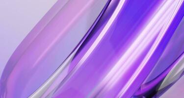 abstrait iridescent verre forme, 3d rendre iridescent luxe Contexte conception. photo