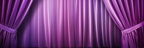 ai généré élégant violet rideau Contexte. génératif ai photo