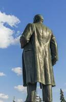Moscou, Russie - 07.09.2023 - coup de le principale entrée de le exposition de réalisations de nationale économie placer, connu comme vdnkh. lénine monument. point de repère photo