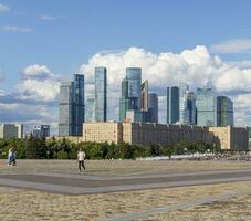 Moscou, Russie - 21.07.2021 -tir de le la victoire carré situé sur le Koutouzovski rue. ville photo