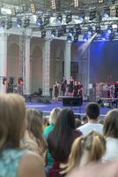 Moscou, Russie - 28.07.2023 - concert de le Roche bande à vdnkh parc. Urbain photo