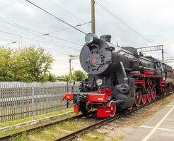 coup de le ancien vieux train. transport photo