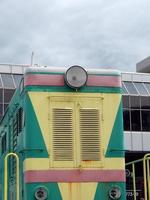 locomotive de chemin de fer, wagons dans le train photo