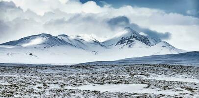 hiver montagnes paysage, Islande photo