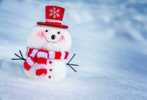 mignon petit bonhomme de neige photo