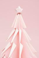 origami Noël arbre. Créatif de fête concept. photo