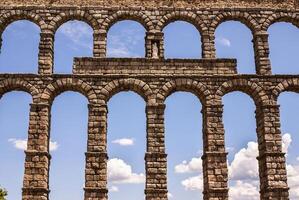 aqueduc dans Ségovie, Castille y Léon, Espagne. photo