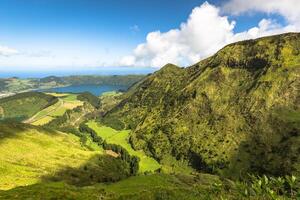 lacs de santiago et 7 cidades - açores, portugal photo