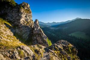 vue sur les montagnes tatra du sentier de randonnée. Pologne. L'Europe . photo