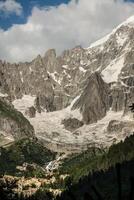 vue de dru de pointe dans Chamonix, Alpes, France photo