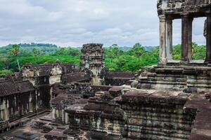 angkor wat temple, siem recueillir, Cambodge. photo