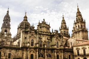 cathédrale de Santiago de compostelle le roman façade photo