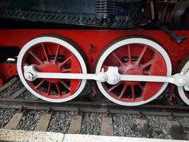 détails de transport ferroviaire de locomotive, wagon photo