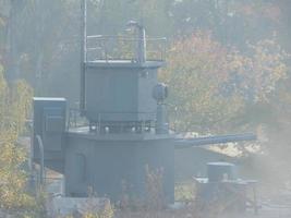 bateaux fluviaux dans les détails et les éléments du navire photo