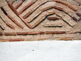 texture des matériaux en pierre naturelle et des murs de maçonnerie en brique photo