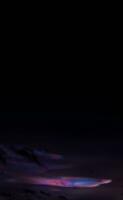 magnifique iridescent pileus nuage, rare Naturel de le coucher du soleil ciel de Feu arcs en ciel ou arc en ciel nuages.dark nuage avec coloré optique phénomène ciel dans hiver soir dans Royaume-Uni photo