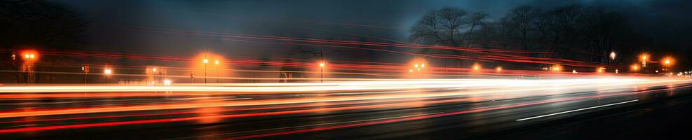 ai généré vibrant nuit paysage urbain illuminé. ai génératif. photo