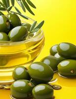 ai généré olive pétrole ai produire image. photo