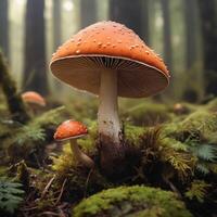 ai généré la magie champignon ai produire photo