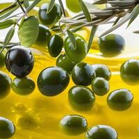 ai généré olive pétrole ai produire image. photo