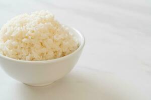 bol de riz blanc cuit photo