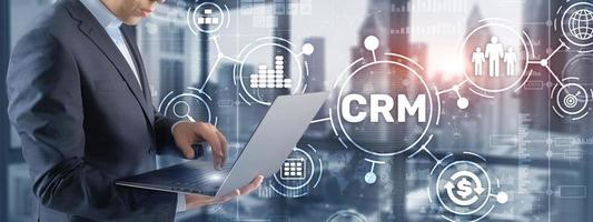 CRM gestion de la relation client. concept d'orientation client