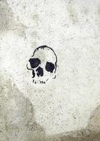 mur de crâne de mort photo