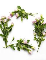 bordure florale avec espace vide photo