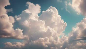 ai généré une grand nuage formation est vu dans le ciel photo