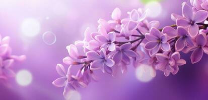 ai généré violet lilas fleur photo