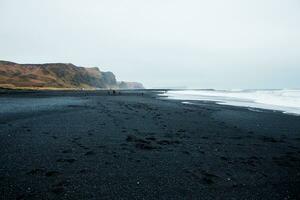 pittoresque paysage avec vert la nature dans Islande photo