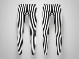 ai généré branché leggings maquette pour aptitude et mode - ai généré photo